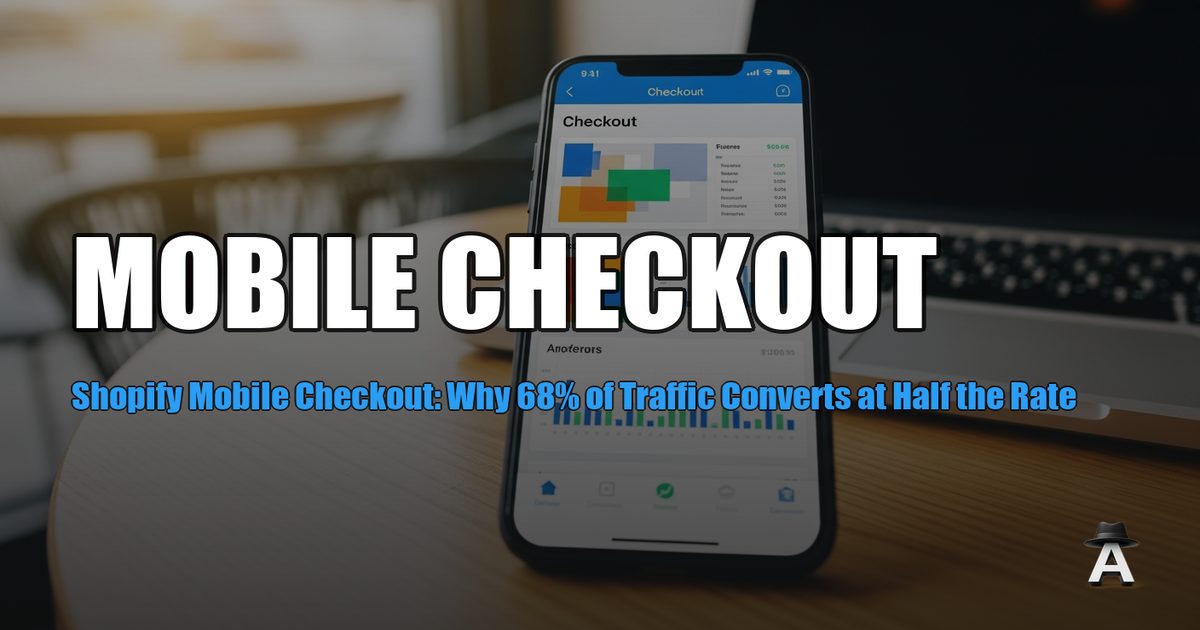 Shopify Mobile Checkout: Why 68% of Traffic Converts at Half the Rate