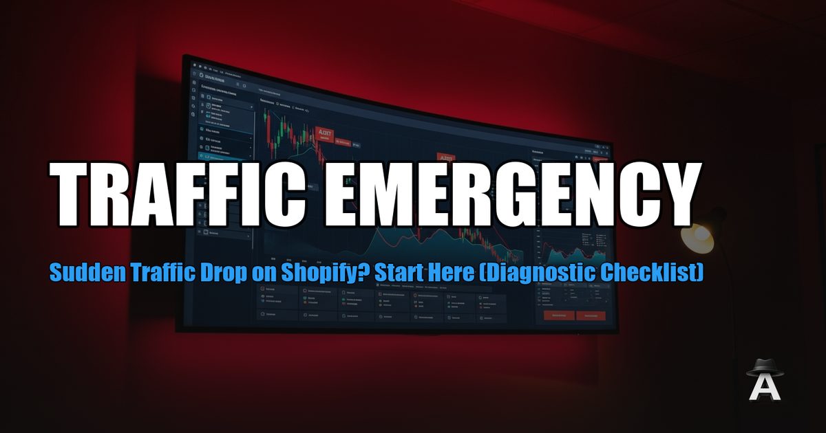 Sudden Traffic Drop on Shopify? Start Here (Diagnostic Checklist)
