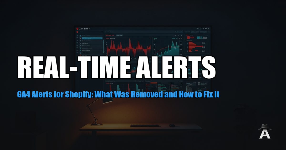 GA4 Alerts for Shopify: What Was Removed and How to Fix It