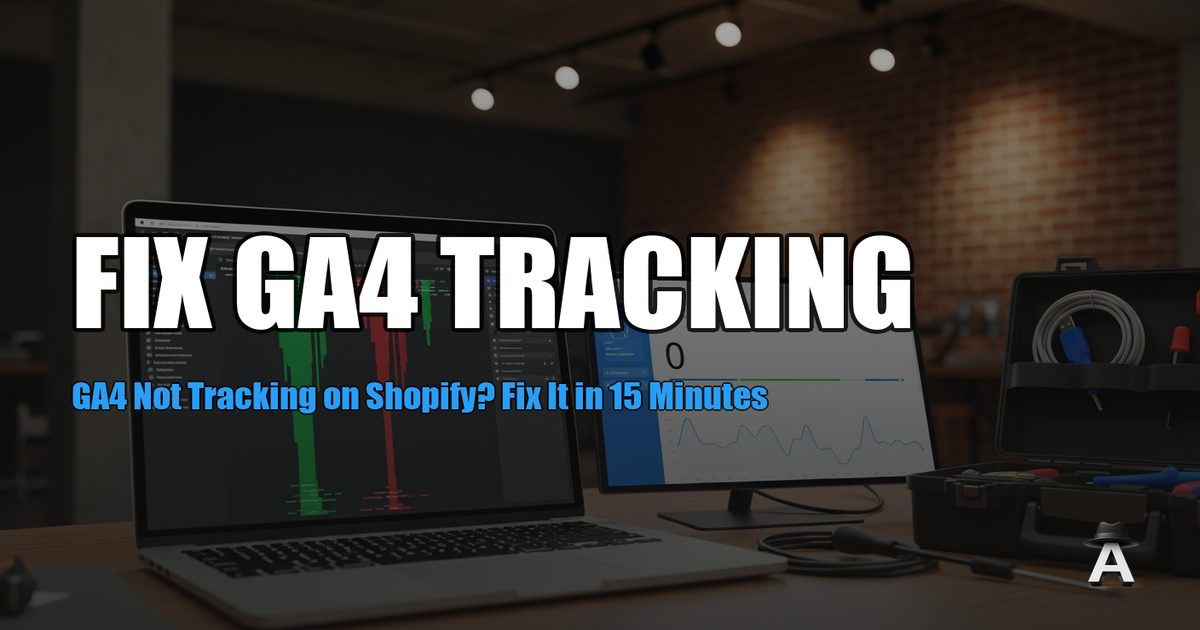 GA4 Not Tracking on Shopify? Fix It in 15 Minutes